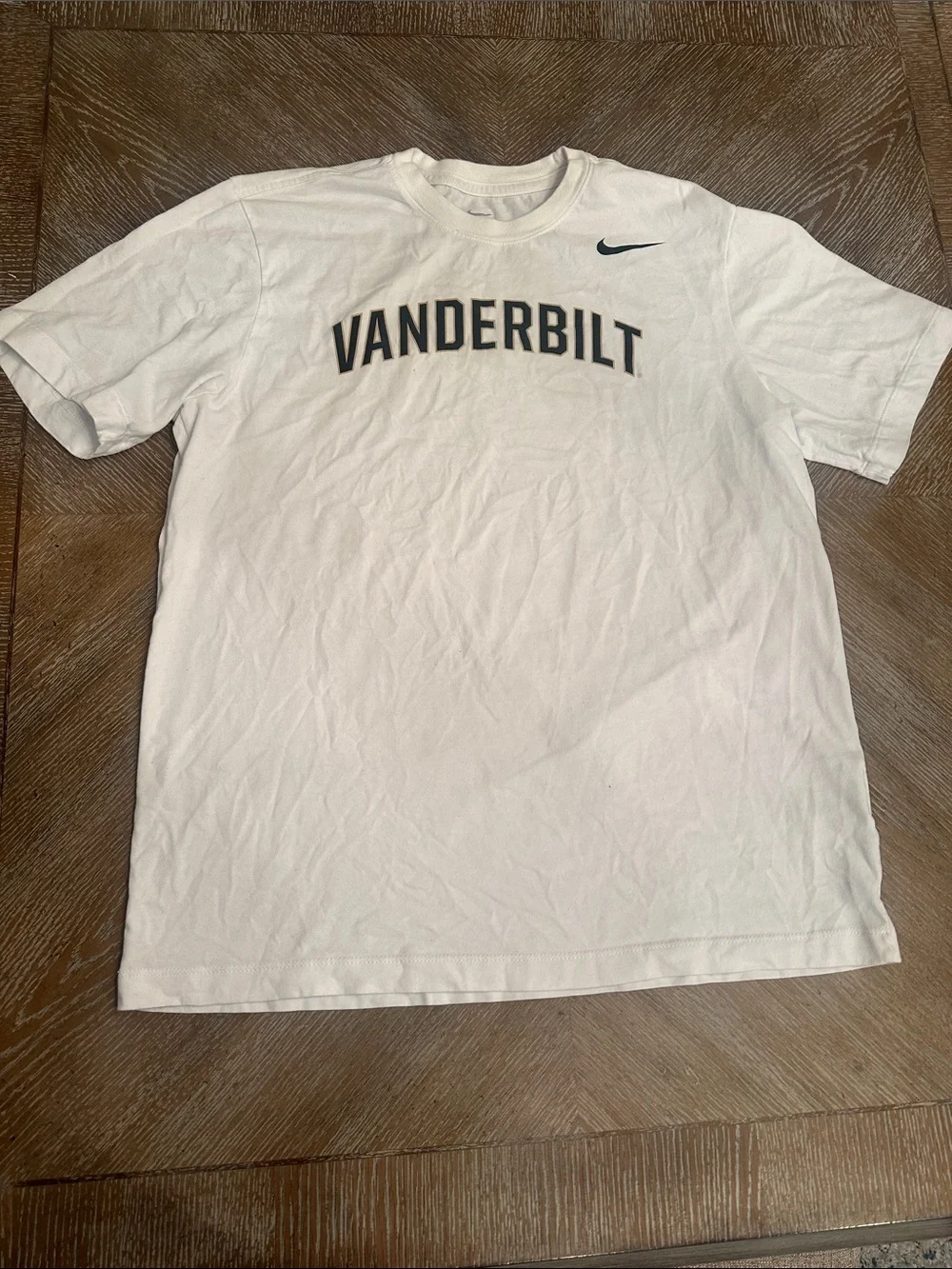 Nike White Vanderbilt Short Sleeve Tee